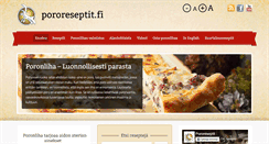 Desktop Screenshot of pororeseptit.fi