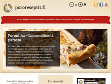 Tablet Screenshot of pororeseptit.fi